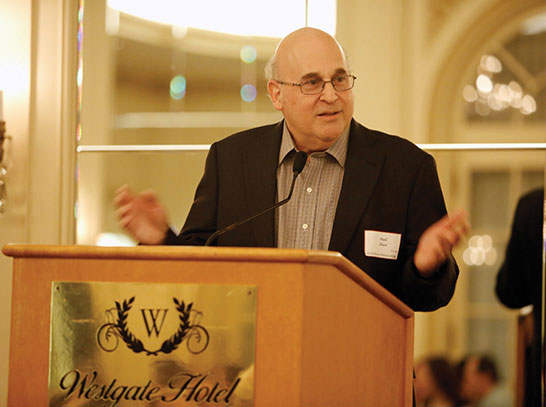 Paul Aisen speaks during a USC Alzheimer's Therapeutic Research Institute Partnership Meeting in January to discuss ongoing research and treatments for the fatal neurodegenerative disease.